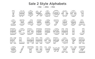 Sale 2 Style Alphabet, Abc Typography