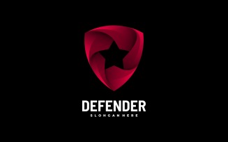 Shield Defender Gradient Logo
