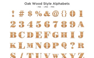 Wood text Style Alphabet, Abc Typography