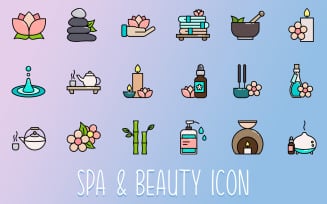 Spa & Beauty Iconset Template