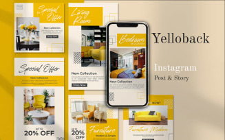 YELLOBACK - Social Media Post and Instagram Story Template