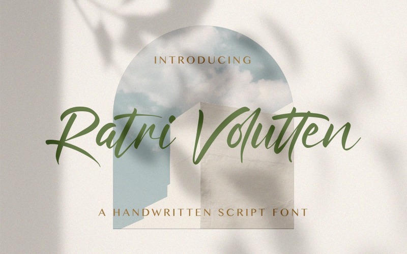 Ratri Volutten - Handwritten Font