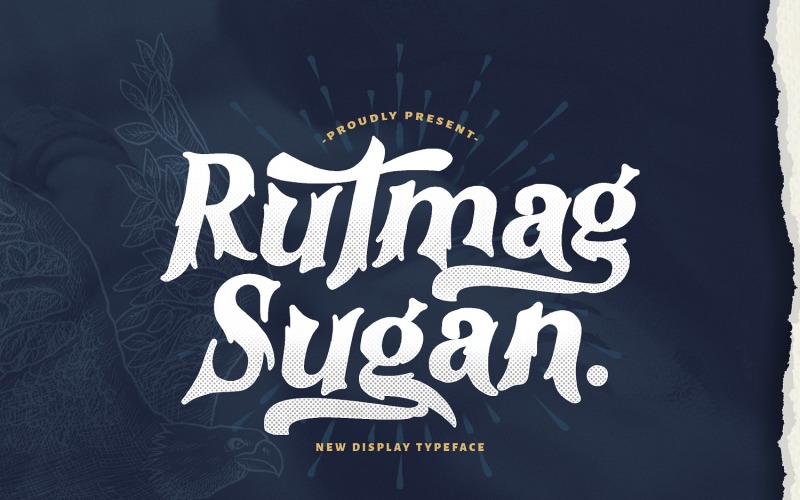 Rutmag Sugan - Decorative Display Font