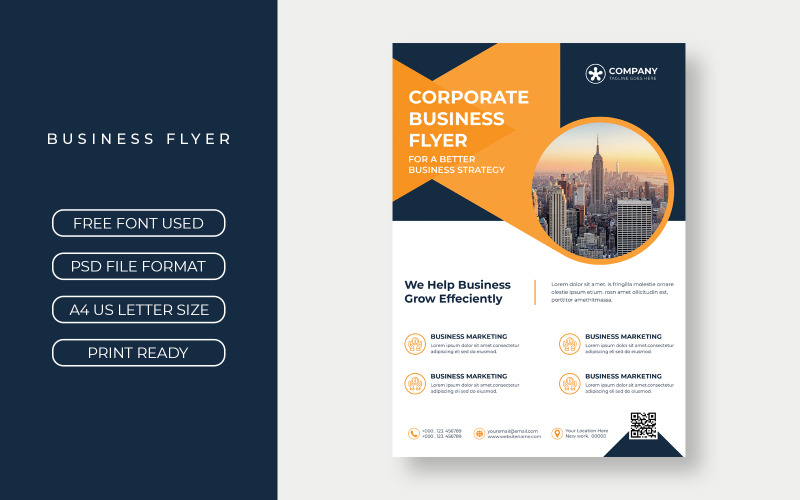 Corporate Business Flyer Layout Design Corporate Identity