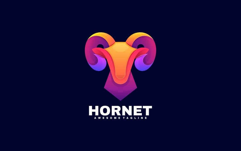 Goat Gradient Colorful Logo Logo Template