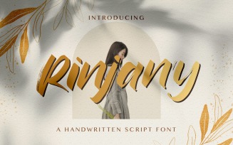 Rinjany - Textured Brush Font