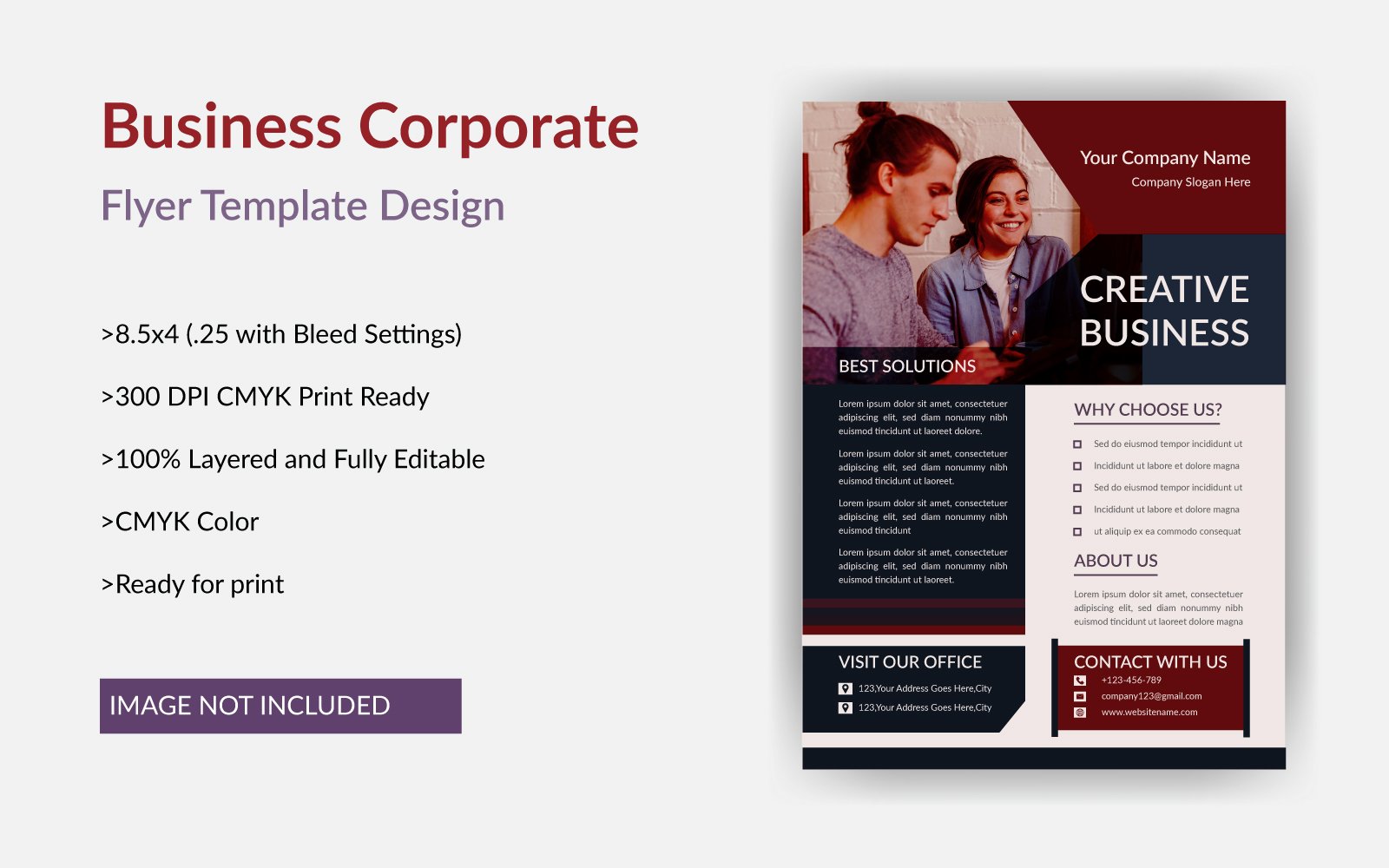 Template #193317 Flyerbusiness Flyeradvertisementadvertisingagencybestcleancompanyleafletmagazinemarketingmodernmultipurposeaiepspdf Webdesign Template - Logo template Preview