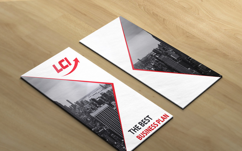 Business Bi Fold Brochure Template Corporate Identity