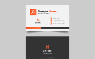Clean Business Card Template Design.