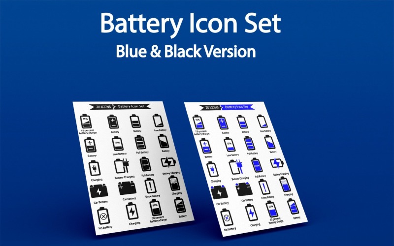 40 Premium Battery Icon Set
