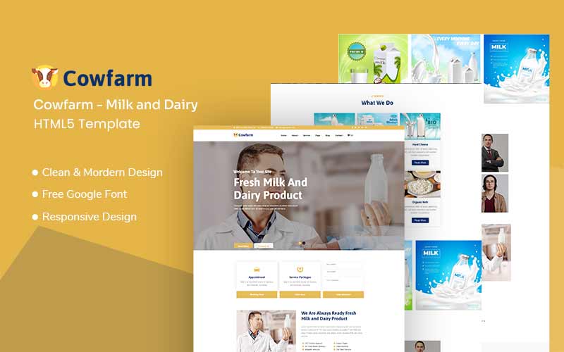 Kit Graphique #193418 Entreprise Vache Web Design - Logo template Preview