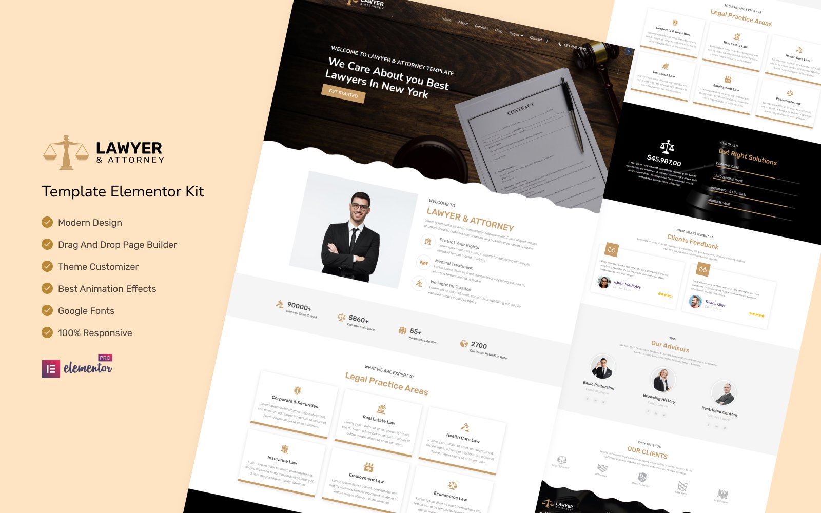 Template #193423 Lawyer Attorney Webdesign Template - Logo template Preview