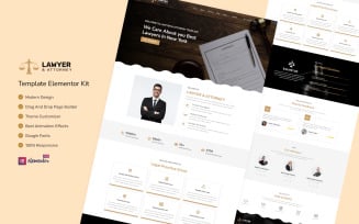 Lawyer & Attorney Law Firm - Law Elementor Kit