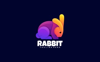 Rabbit Colorful Logo Template