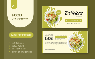 Delicious Food Gift Voucher - Corporate Identity Template