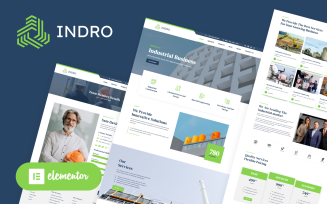 Indro - Industrial Company Factory WordPress Elementor Theme