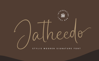 Jatheedo - Signature Font