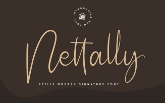 Nettally - Lovely Signature Font