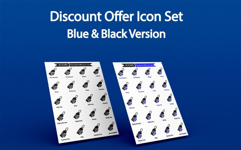 40 Premium Discount Offer Icon Set