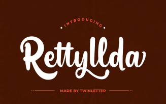 Rettyllda - Bold Script Font
