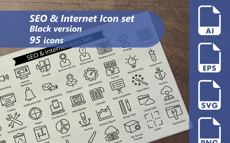 SEO And Internet Line Iconset template Icon Set