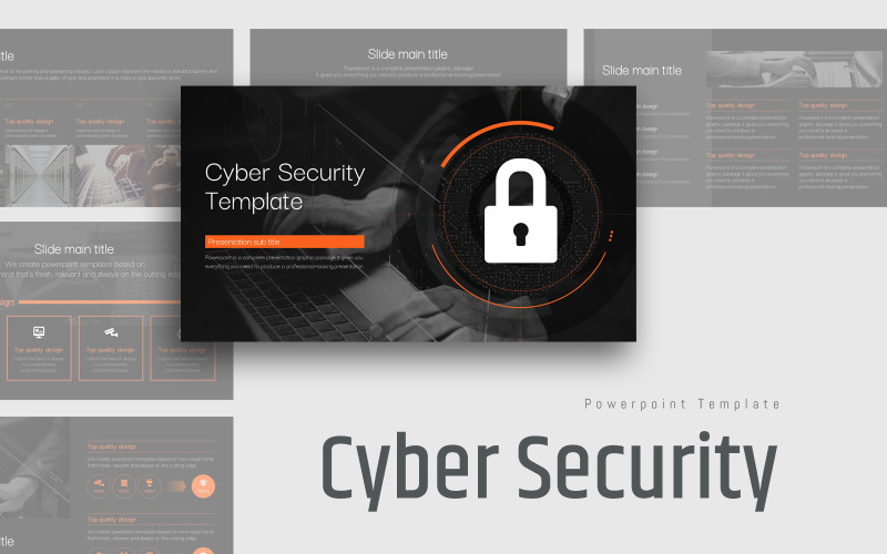 Cyber Security PPT Template PowerPoint Template