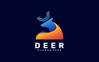 Deer Gradient Colorful Logo