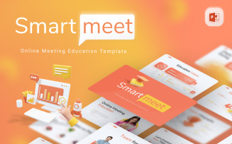 Smartmeet Online Meeting Education Modern PowerPoint Template