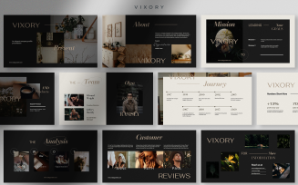 Vixory - Deep Dark Elegant Company Profile Presentation