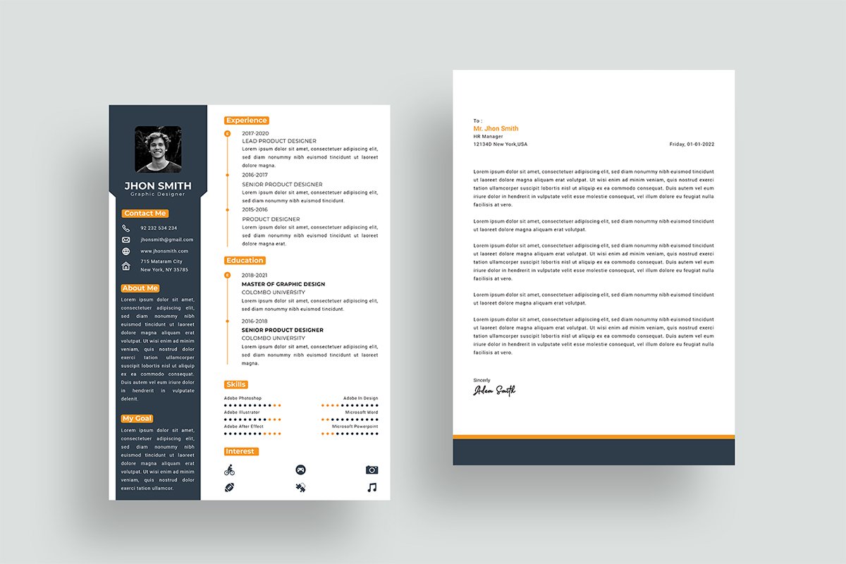 Template #193998 Portfolio Cv Webdesign Template - Logo template Preview