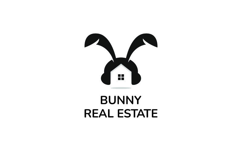 Bunny Real Estate Logo Template