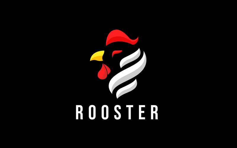 Rooster Modern Logo Design Logo Template