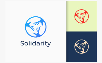 Solidarity or Charity Logo in Simple