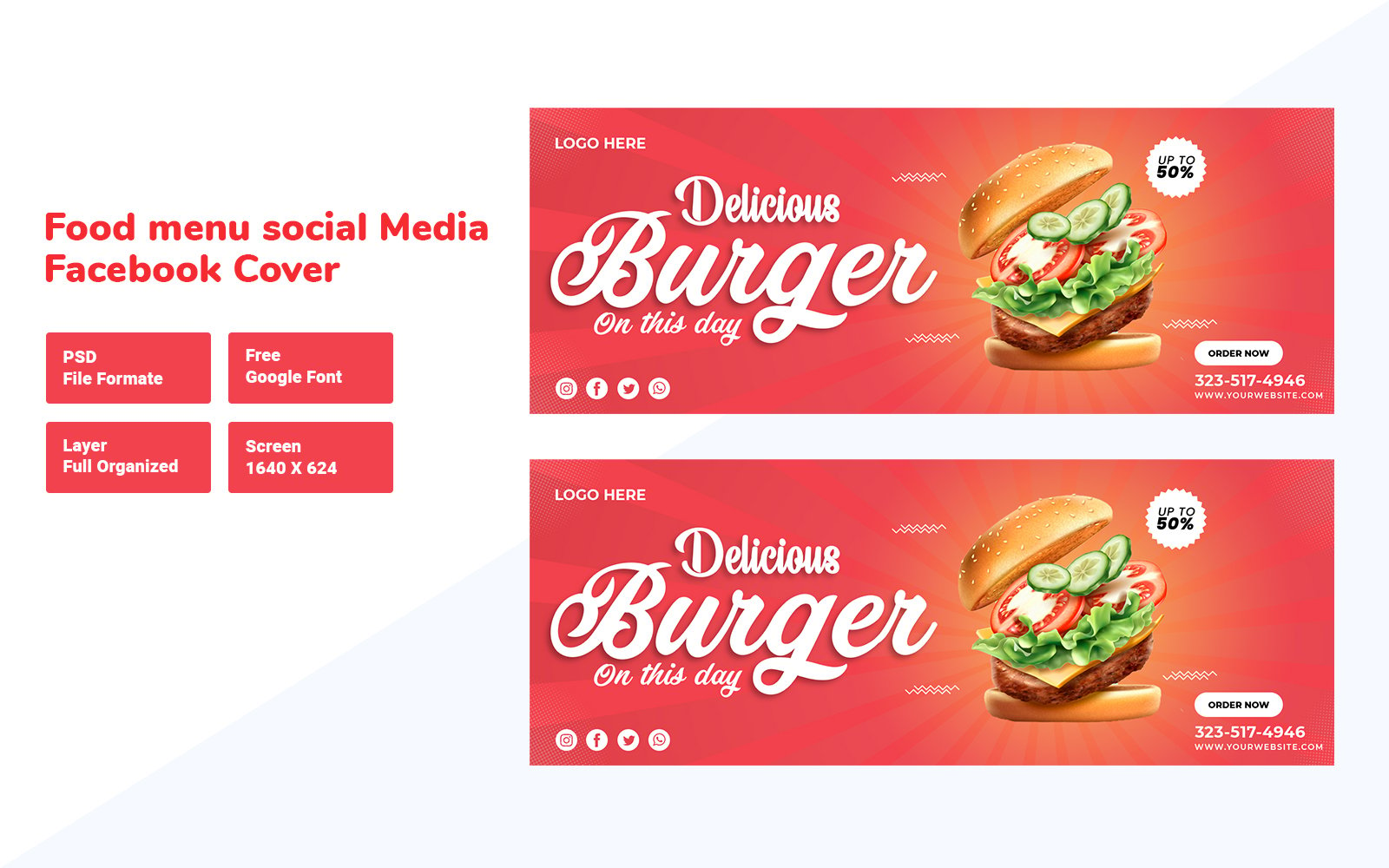 Kit Graphique #194000 Burger Food Divers Modles Web - Logo template Preview