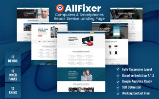 AllFixer - Computers & Smartphones Repair Service WordPress Theme