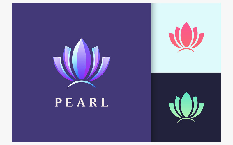 Jewelry Logo in Abstract Pearl Shape Logo Template