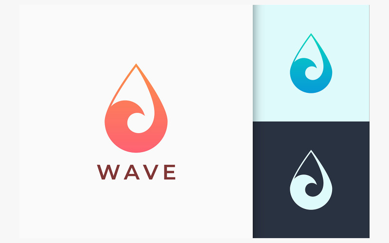 Surf Swim Logo Nautical and in Wave Sea Logo Template