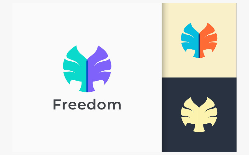 Wing Logo Represents Freedom Logo Template