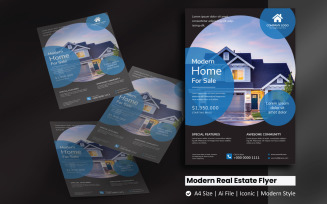 Modern Real Estate Flyer Corporate Identity Template