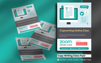 Onlines Copy Writing Class Flyer Corporate Identity Template
