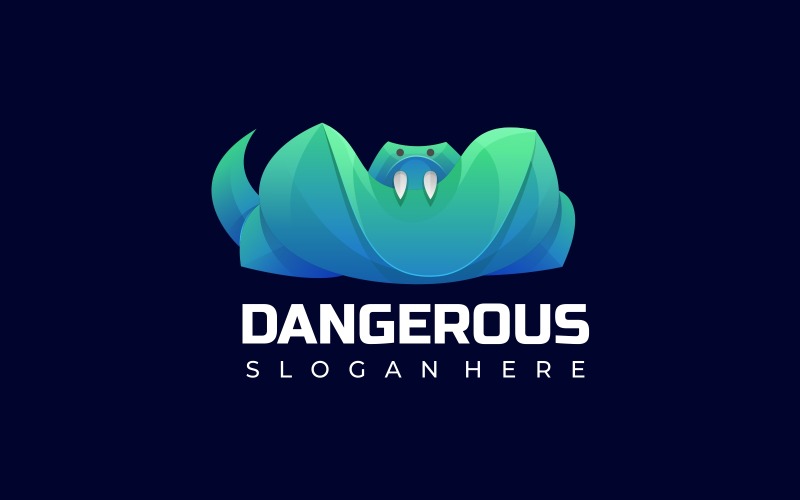 Snake Dangerous Gradient Logo Logo Template