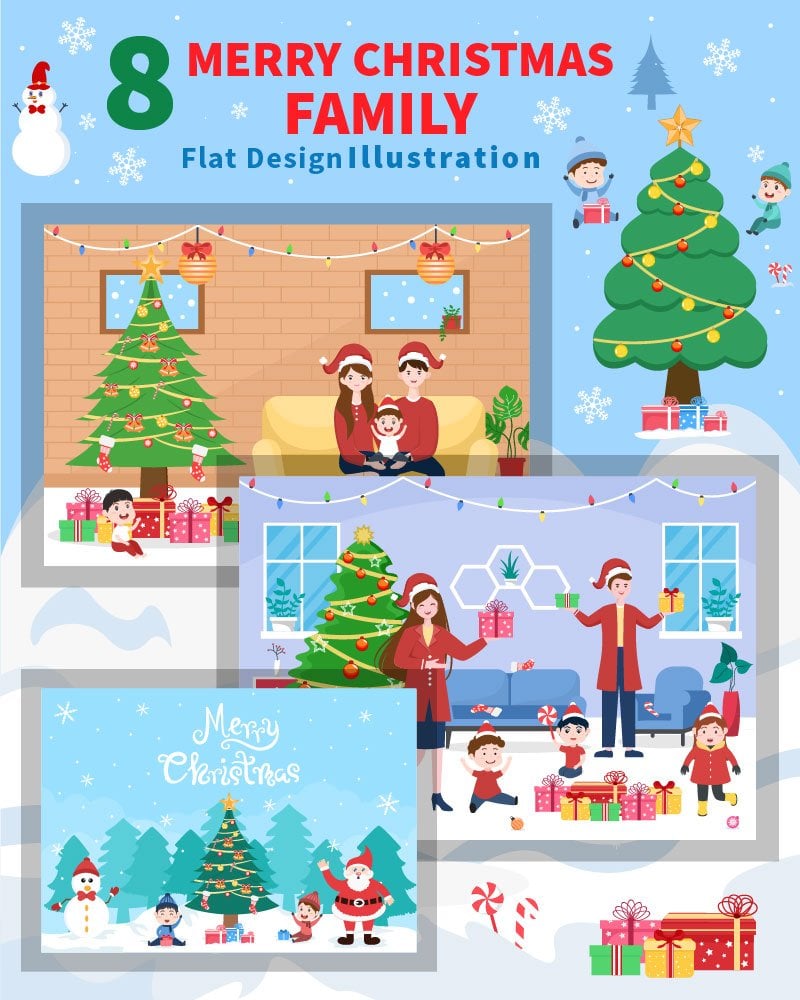 Kit Graphique #194226 Family Christmas Divers Modles Web - Logo template Preview