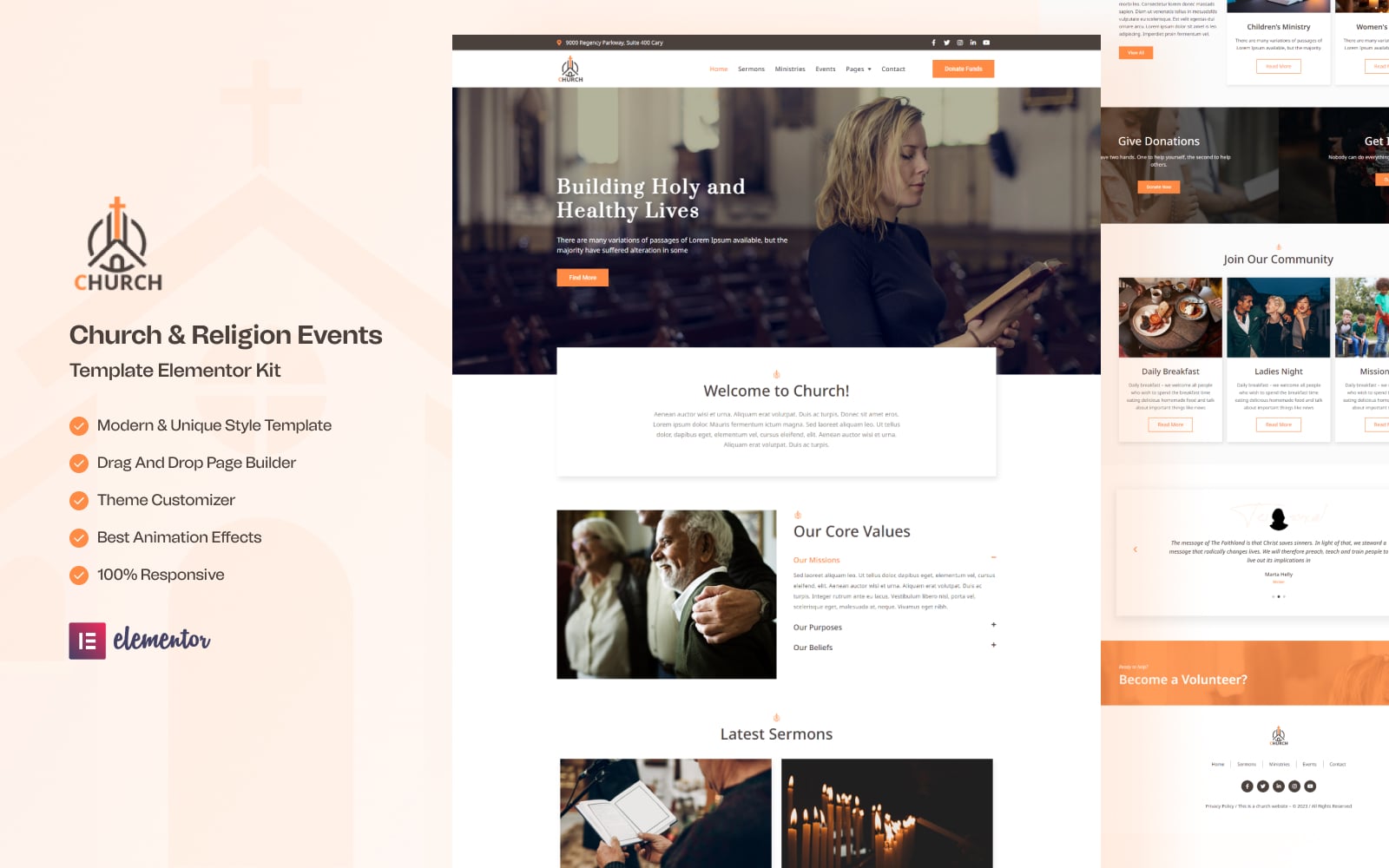 Church - Religion Elementor Kit