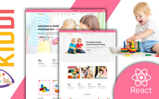Kiddi Responsive Babies Ecommerce Shop React JS Website Template