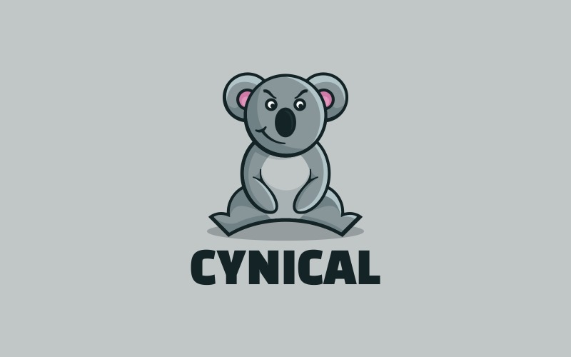 Koala Mascot Cartoon Logo Style Logo Template