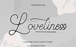 Loveliness Handwriting Font