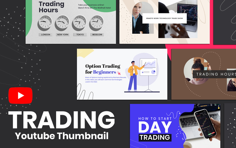 Trading Youtube Thumbnail Cover Social Media