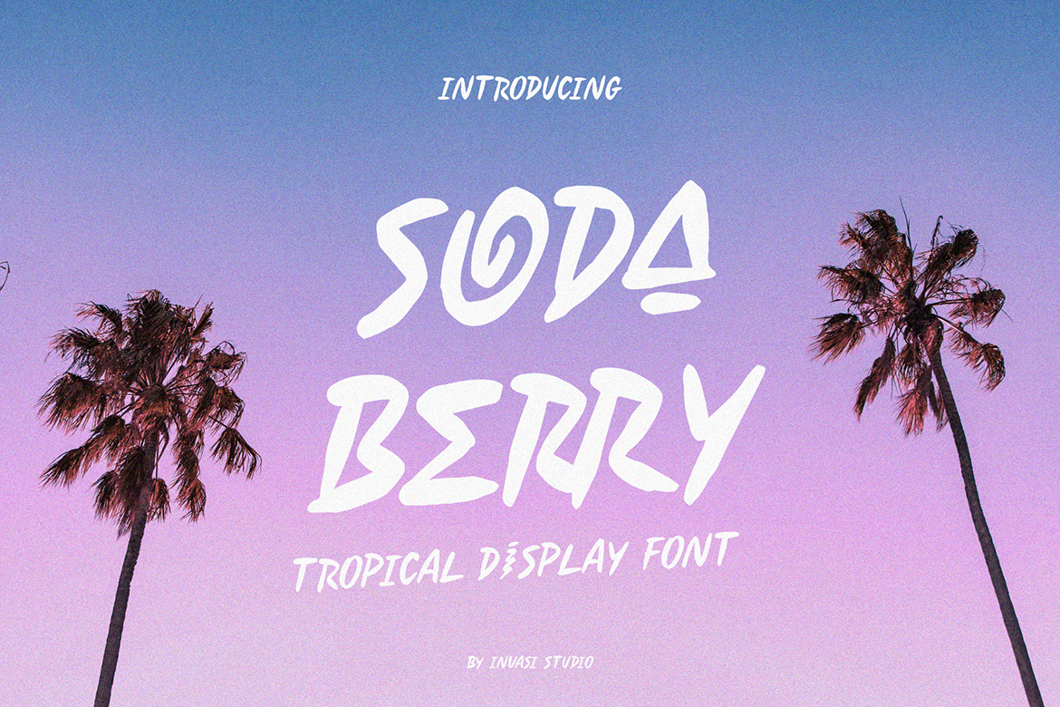 Soda Berry - Tropical Display Fonts