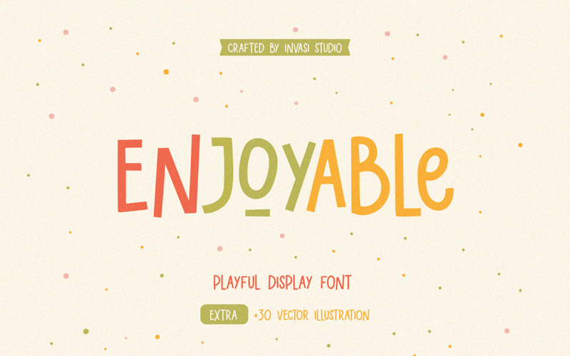 Enjoyable Playful Display Font