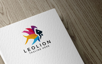 Leo Lion Professional Logo